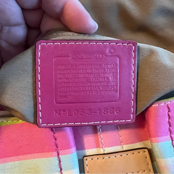 Coach Soho Striped Purse and Matching Wristlet - Picture 9 of 12